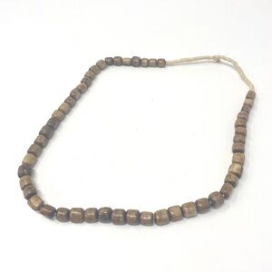 New Free People Wooden Twine Natural Necklace